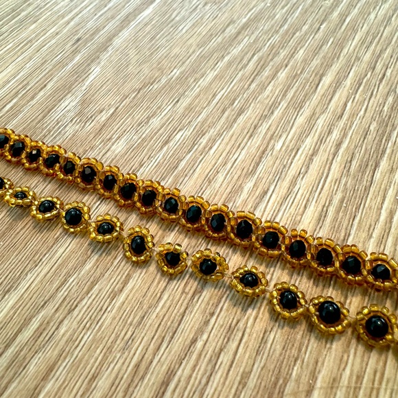 Handmade Beaded Braided Bracelet & Necklace Set - Picture 2 of 2